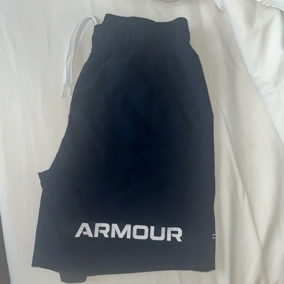 Under Armour Blue Athletic Shorts Performance Fabric - Picture 4 of 6